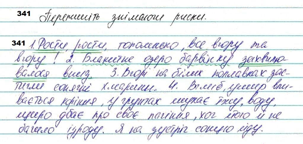 Вправа 341 українська мова 7 клас Глазова 2020