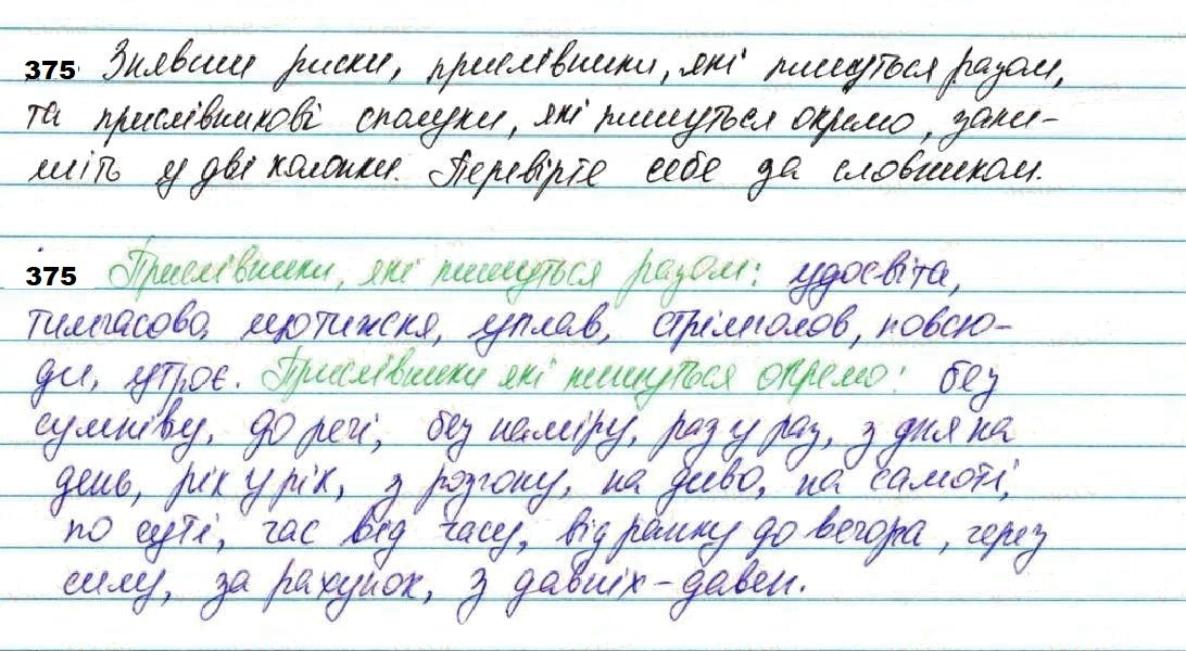 Вправа 375 українська мова 7 клас Глазова 2020