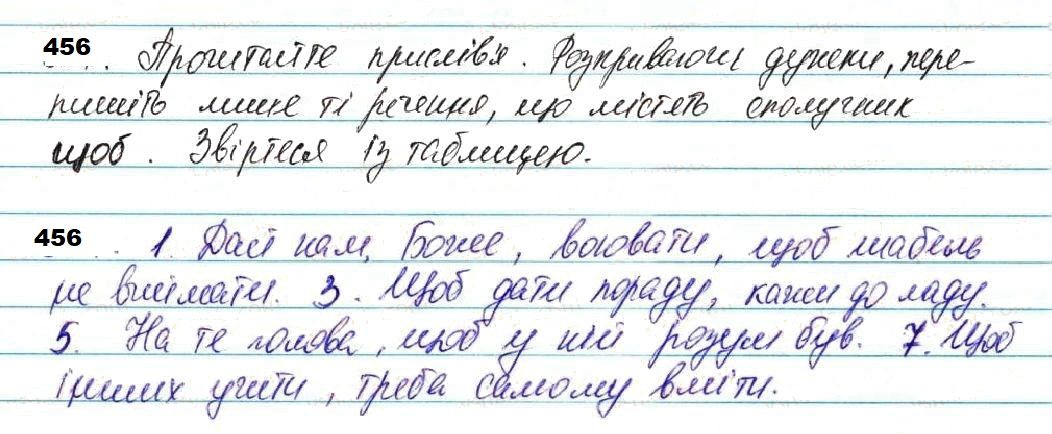 Вправа 456 українська мова 7 клас Глазова 2020