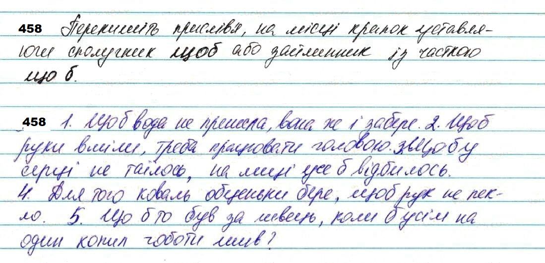 Вправа 458 українська мова 7 клас Глазова 2020