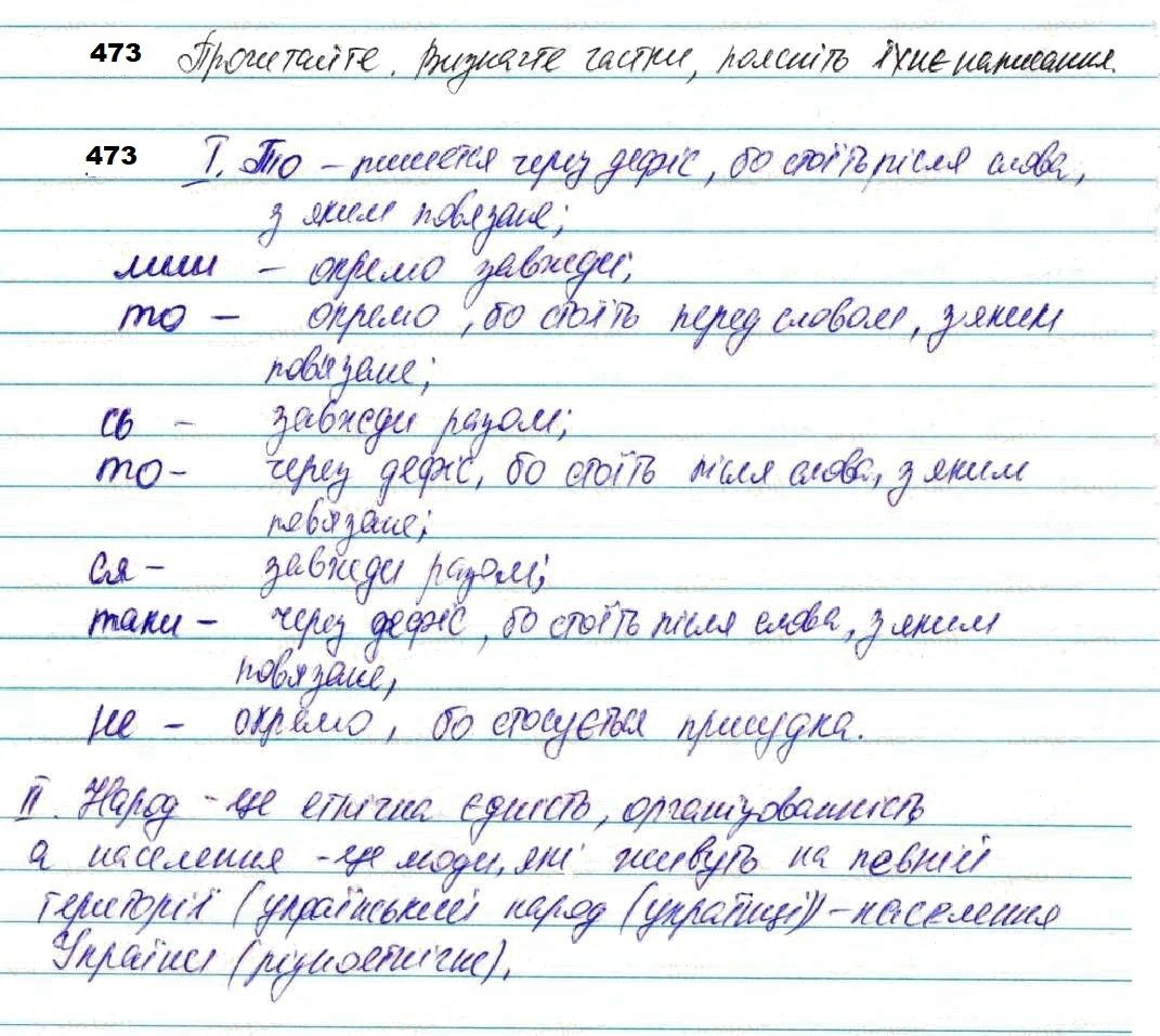 Вправа 473 українська мова 7 клас Глазова 2020