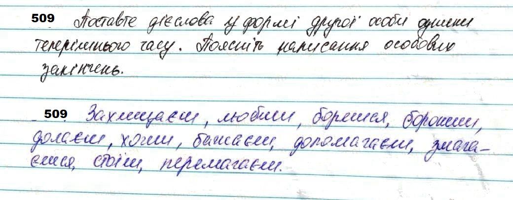 Вправа 509 українська мова 7 клас Глазова 2020