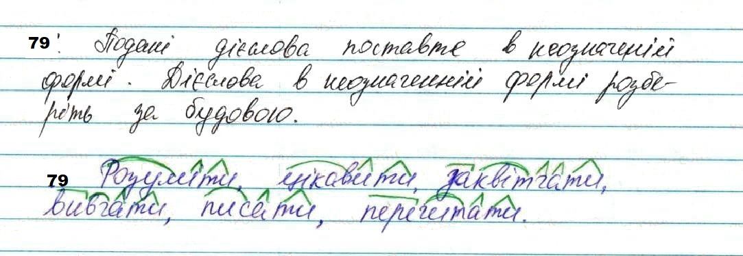 Вправа 79 українська мова 7 клас Глазова 2020