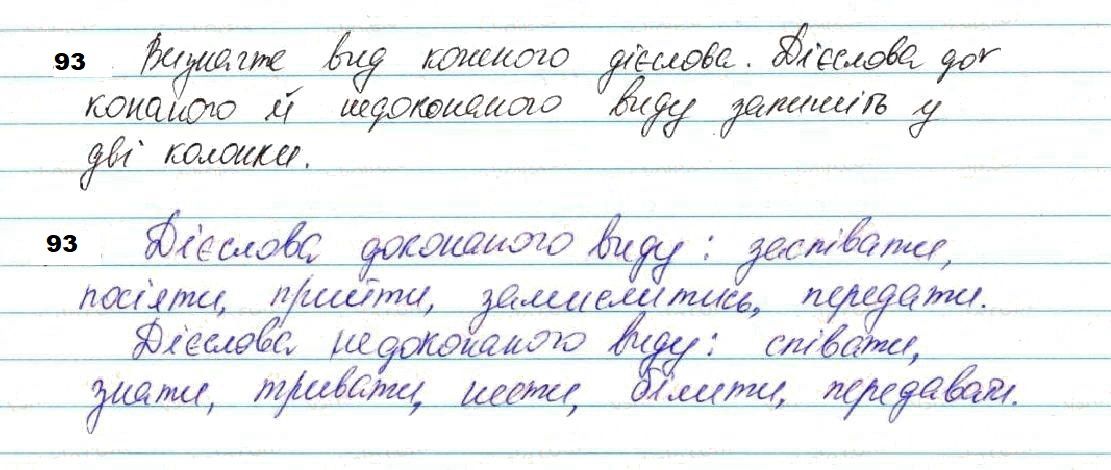 Вправа 93 українська мова 7 клас Глазова 2020