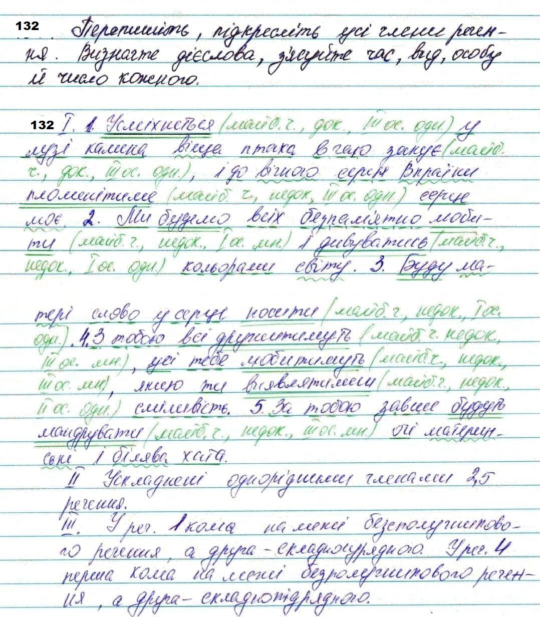 Вправа 132 з української мови 7 класу Глазова 2020 - Екстра ГДЗ