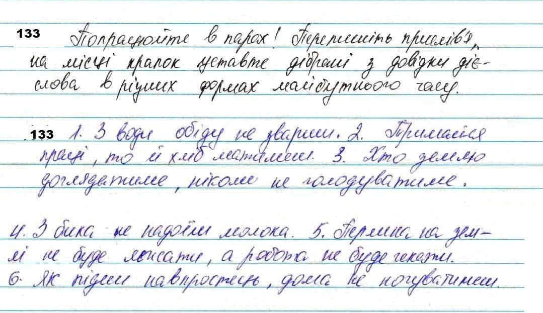 Вправа 133 українська мова 7 клас Глазова 2020