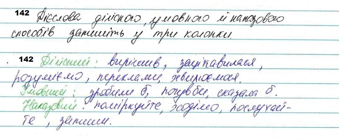 Вправа 142 українська мова 7 клас Глазова 2020