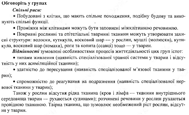 Параграф 3 групах біологія 7 клас Остапченко 2015