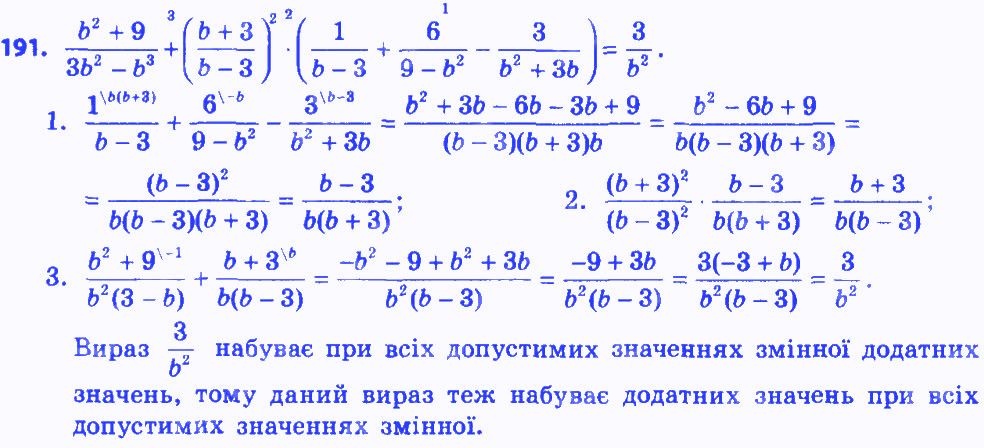 Вправа 191 алгебра 8 клас Мерзляк 2016