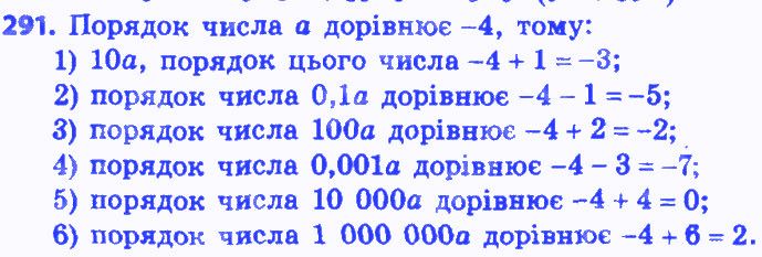 Вправа 291 алгебра 8 клас Мерзляк 2016