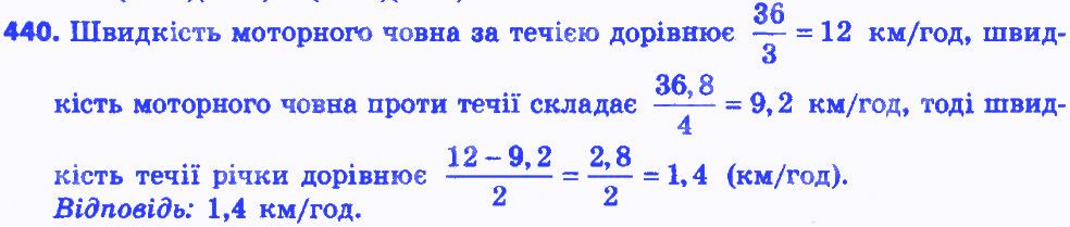 Вправа 440 алгебра 8 клас Мерзляк 2016
