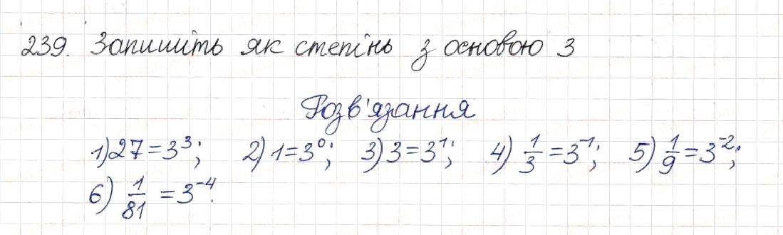 Вправа 239 алгебра 8 клас Будна Тарасенкова Коломієць 2016