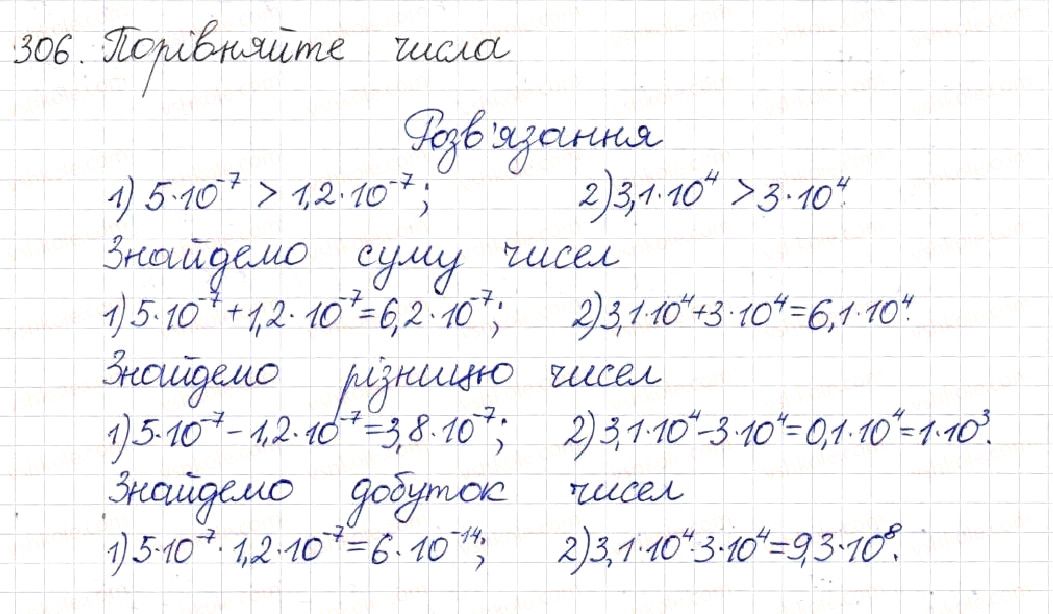 Вправа 306 алгебра 8 клас Будна Тарасенкова Коломієць 2016