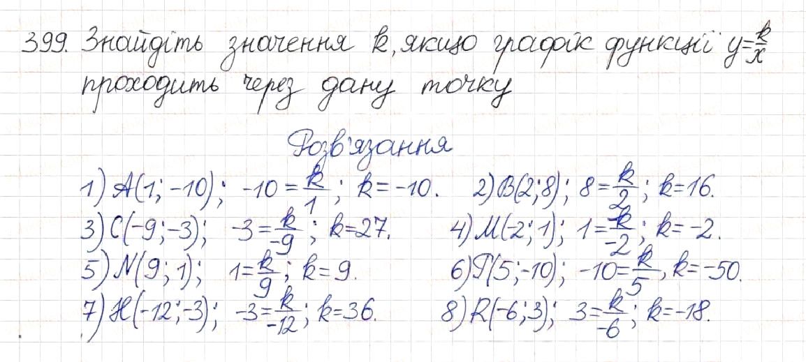 Вправа 399 алгебра 8 клас Будна Тарасенкова Коломієць 2016