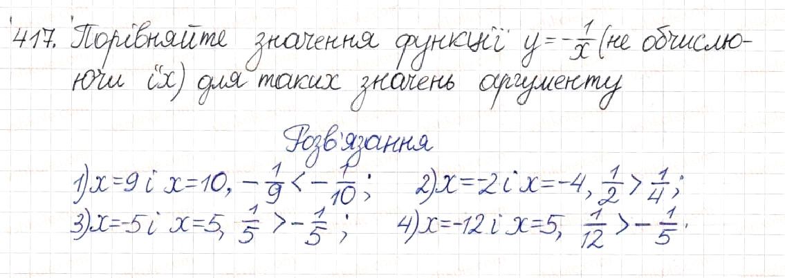 Вправа 417 алгебра 8 клас Будна Тарасенкова Коломієць 2016