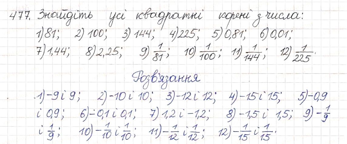 Вправа 477 алгебра 8 клас Будна Тарасенкова Коломієць 2016