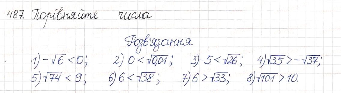 Вправа 487 алгебра 8 клас Будна Тарасенкова Коломієць 2016