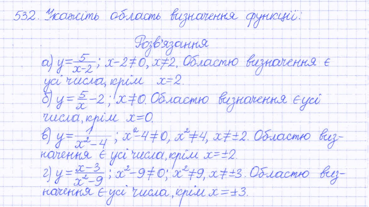Вправа 532 алгебра 8 клас Бевз 2016