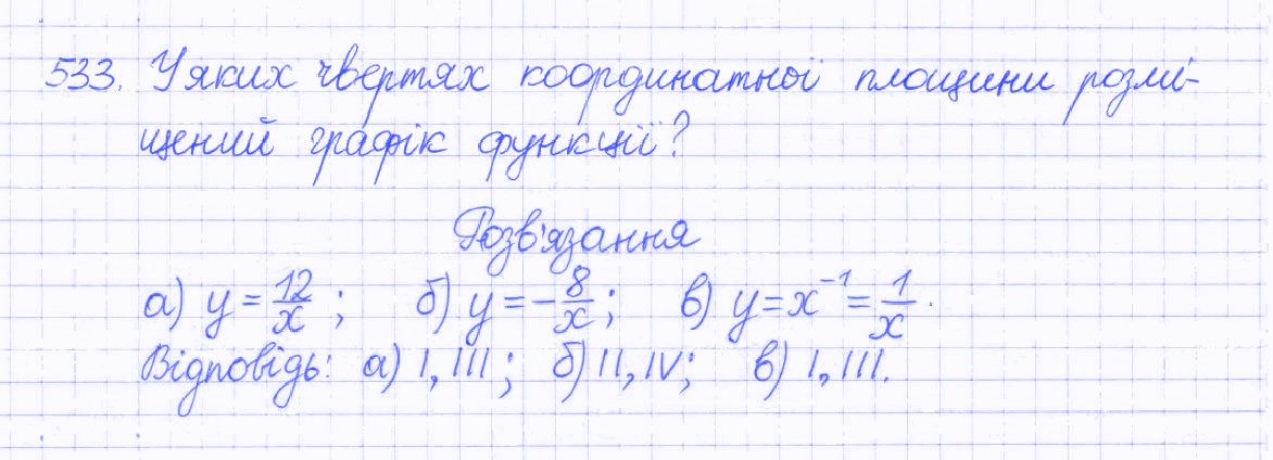 Вправа 533 алгебра 8 клас Бевз 2016