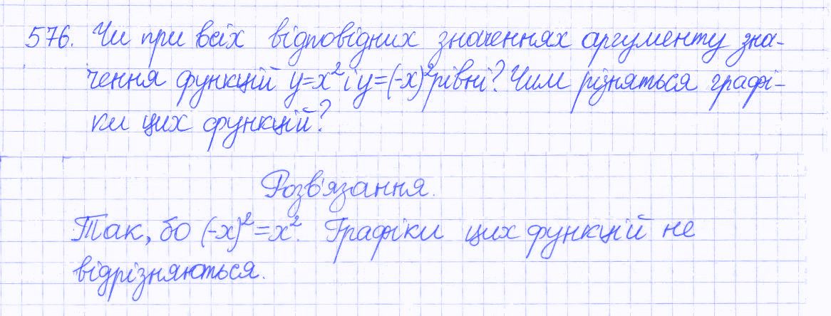 Вправа 576 алгебра 8 клас Бевз 2016