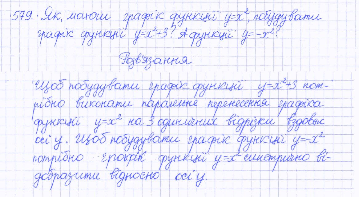 Вправа 579 алгебра 8 клас Бевз 2016