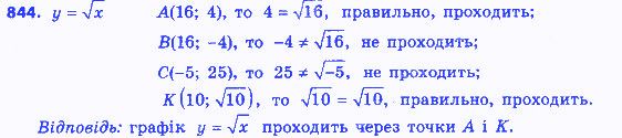 Вправа 844 алгебра 8 клас Бевз 2016