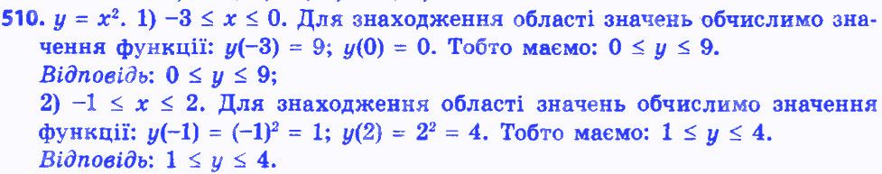 Вправа 510 алгебра 8 клас Істер 2016