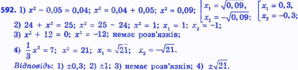 Вправа 592 алгебра 8 клас Істер 2016