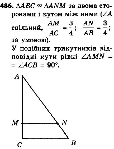 Вправа 486 геометрія 8 клас Істер 2016