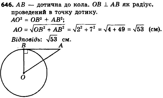 Вправа 646 геометрія 8 клас Істер 2016