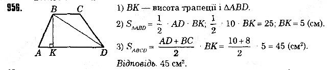 Вправа 956 геометрія 8 клас Істер 2016