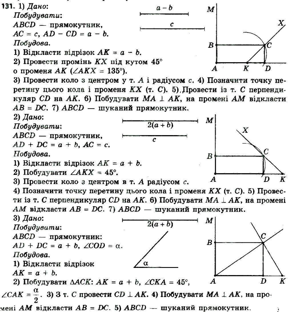Вправа 131 геометрія 8 клас Мерзляк Полонскький Якір 2016