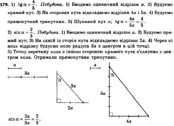 Вправа 579 геометрія 8 клас Мерзляк Полонскький Якір 2016