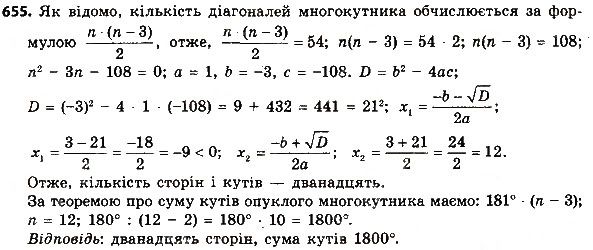 Вправа 655 геометрія 8 клас Мерзляк Полонскький Якір 2016