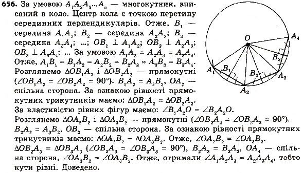 Вправа 656 геометрія 8 клас Мерзляк Полонскький Якір 2016