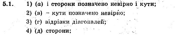 Вправа 5.1 геометрія 8 клас Мерзляк Полонскький Якір (поглиблений режим) 2016