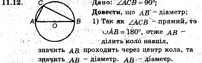 Вправа 11.12 геометрія 8 клас Мерзляк Полонскький Якір (поглиблений режим) 2016
