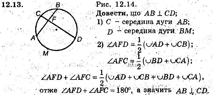 Вправа 12.13 геометрія 8 клас Мерзляк Полонскький Якір (поглиблений режим) 2016