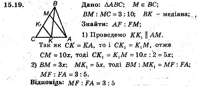 Вправа 15.19 геометрія 8 клас Мерзляк Полонскький Якір (поглиблений режим) 2016
