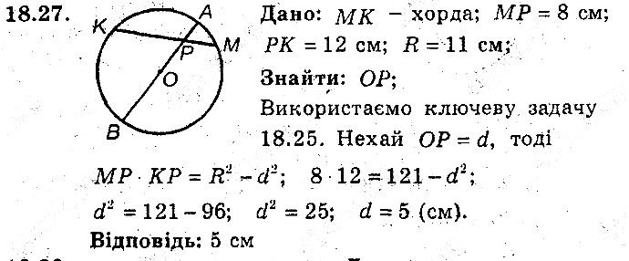 Вправа 18.27 геометрія 8 клас Мерзляк Полонскький Якір (поглиблений режим) 2016