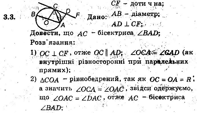 Вправа 3.3 геометрія 8 клас Мерзляк Полонскький Якір (поглиблений режим) 2016