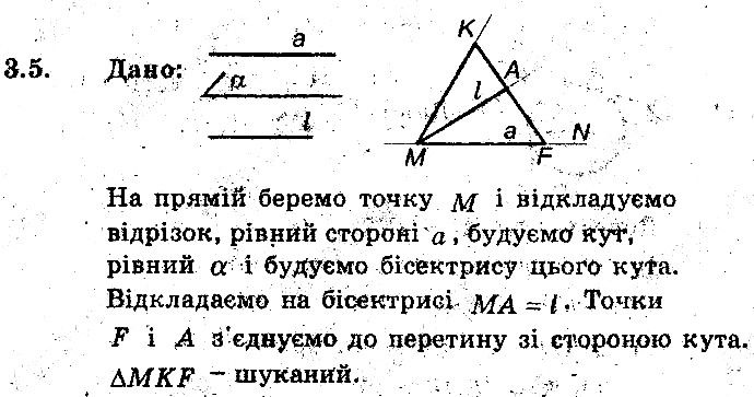 Вправа 3.5 геометрія 8 клас Мерзляк Полонскький Якір (поглиблений режим) 2016