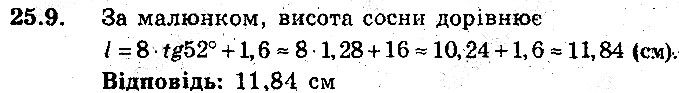 Вправа 25.9 геометрія 8 клас Мерзляк Полонскький Якір (поглиблений режим) 2016
