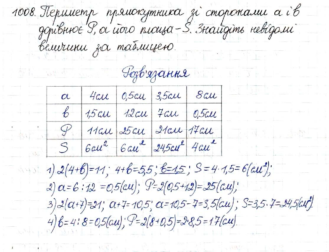 Вправа 1008 геометрія 8 клас Будна Тарасенкова 2016