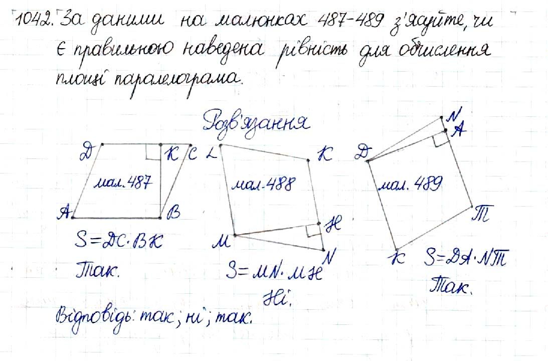 Вправа 1041 геометрія 8 клас Будна Тарасенкова 2016