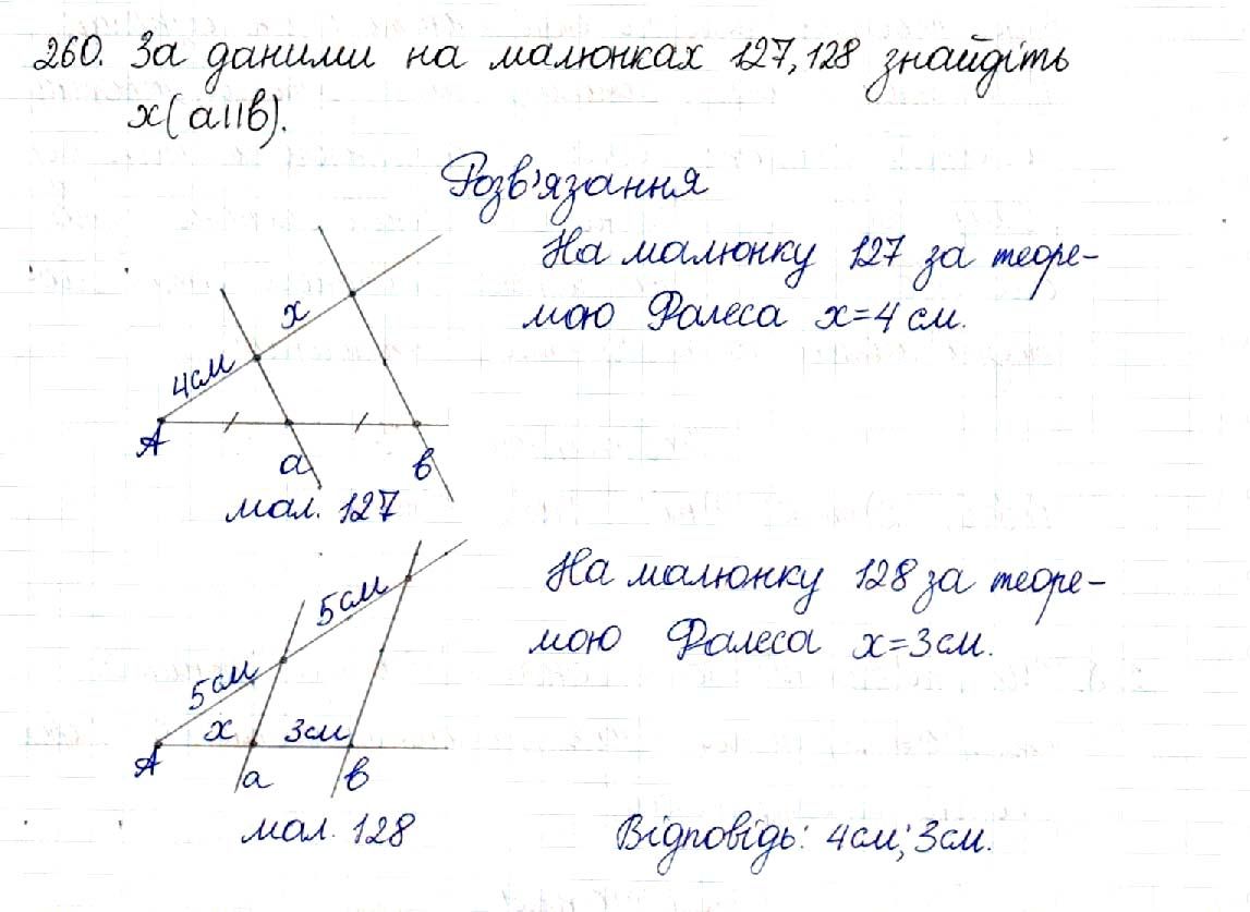 Вправа 260 геометрія 8 клас Будна Тарасенкова 2016
