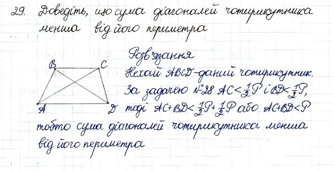 Вправа 29 геометрія 8 клас Будна Тарасенкова 2016
