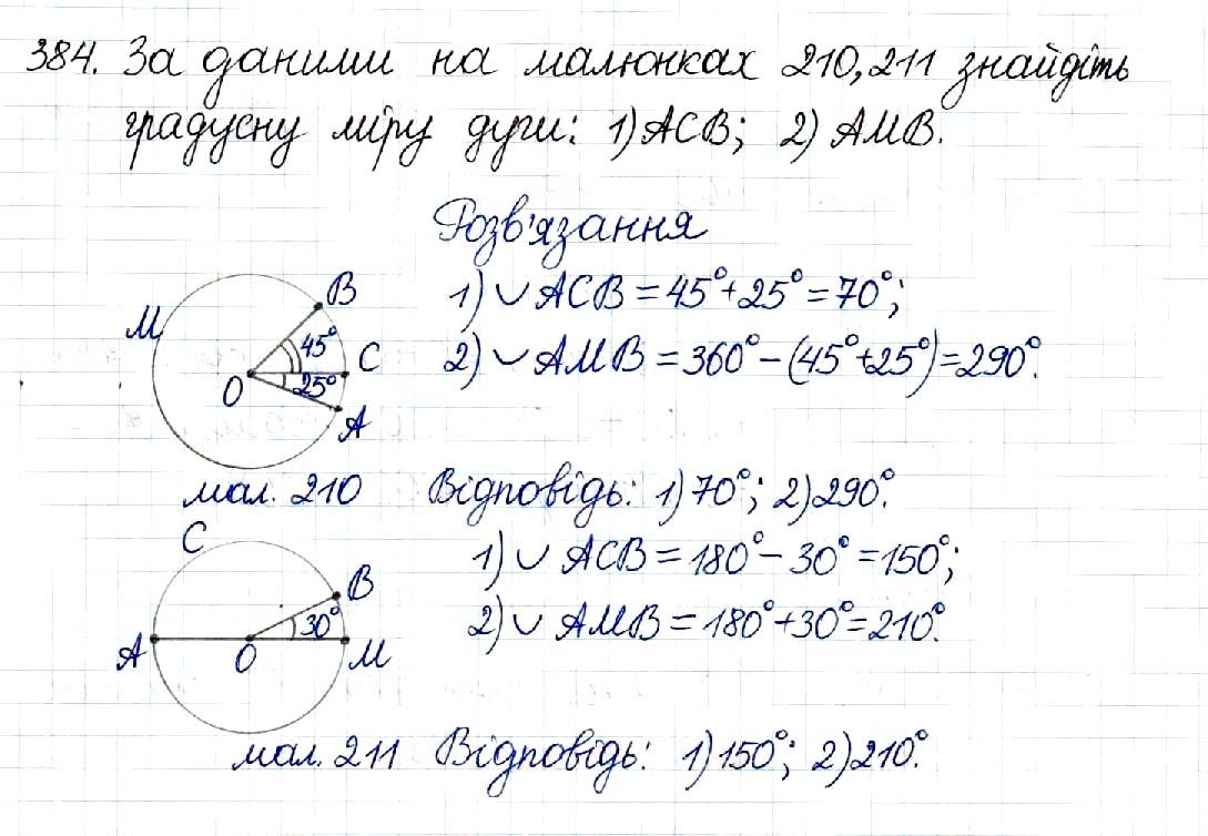Вправа 384 геометрія 8 клас Будна Тарасенкова 2016