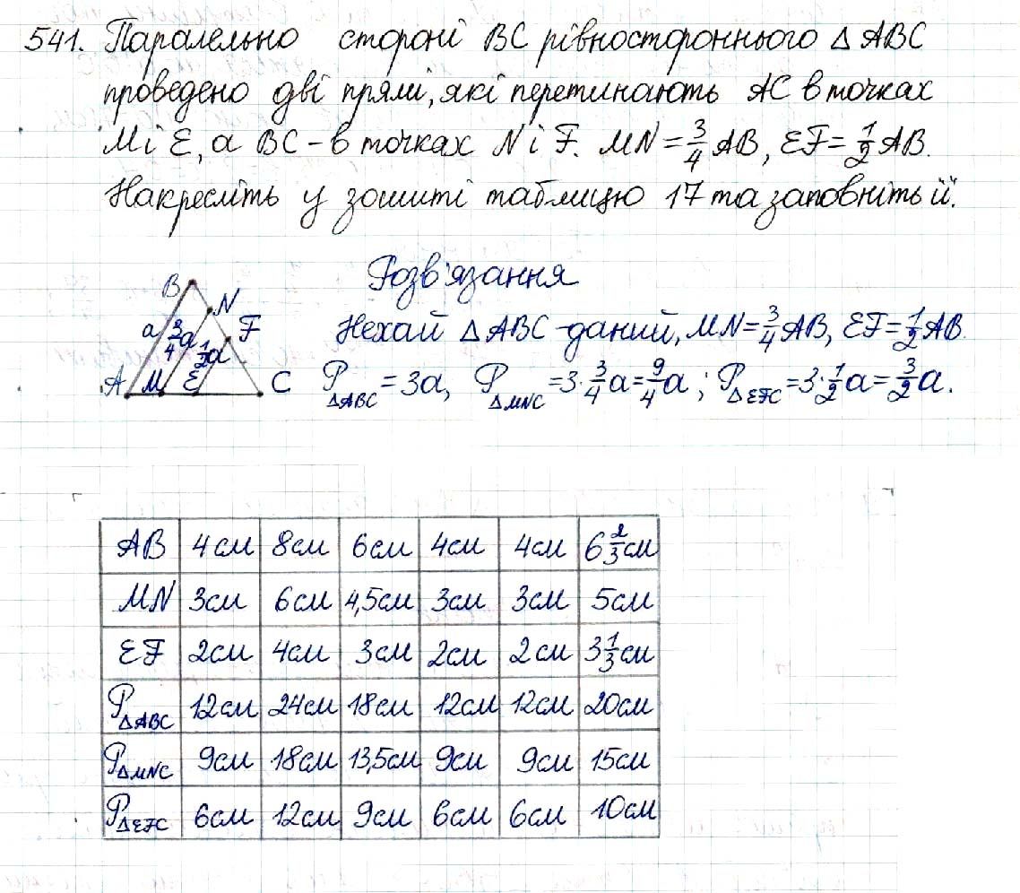 Вправа 541 геометрія 8 клас Будна Тарасенкова 2016