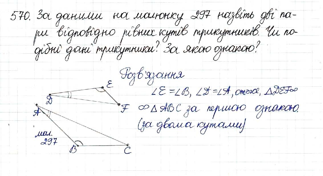 Вправа 570 геометрія 8 клас Будна Тарасенкова 2016